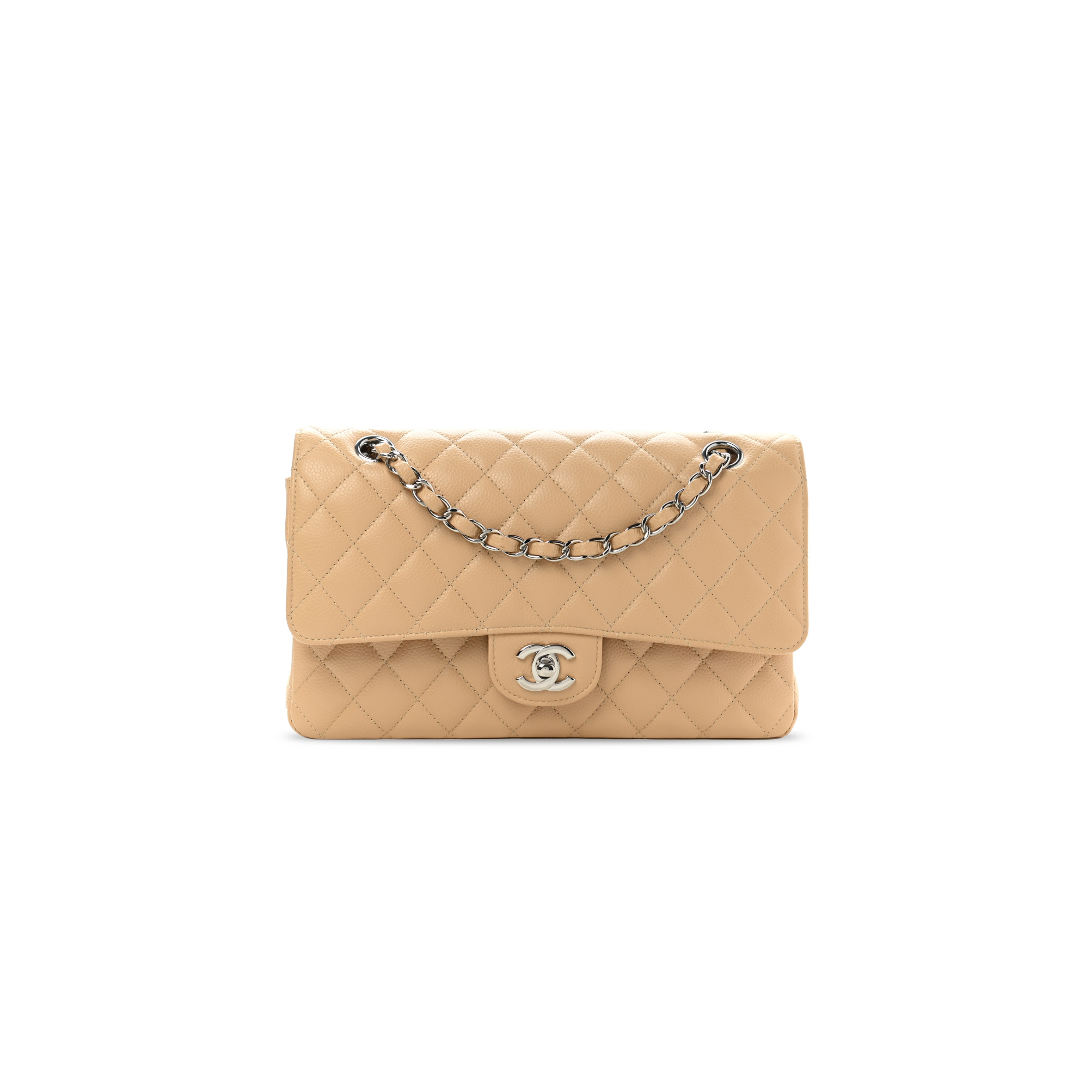 CHANEL CAVIAR QUILTED MEDIUM DOUBLE FLAP 1119069 (25*15*7cm)